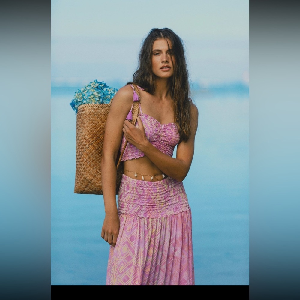 Tiare Hawaii Pink and Purple Boho Dress
